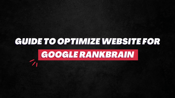 Optimize website for Google RankBrain